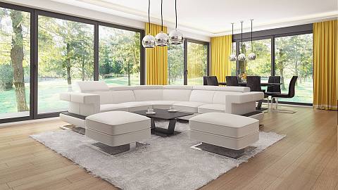 projekt domu Z378 D – interiérová úprava, Jednopodlažný dom s garážou pre dve autá.